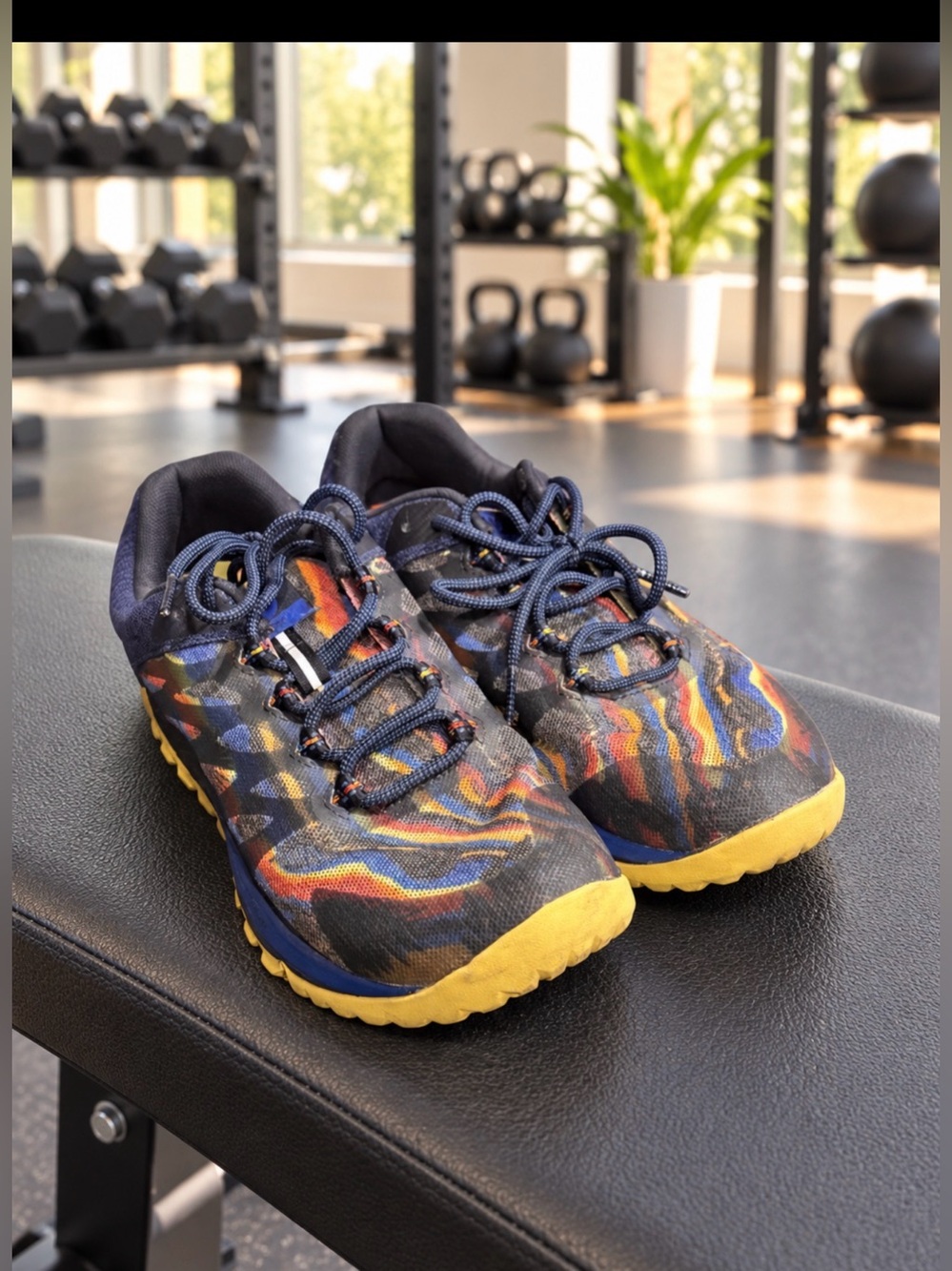 Merrell Women's Multicolor Sneakers with Yellow Soles size 8.5  J067188